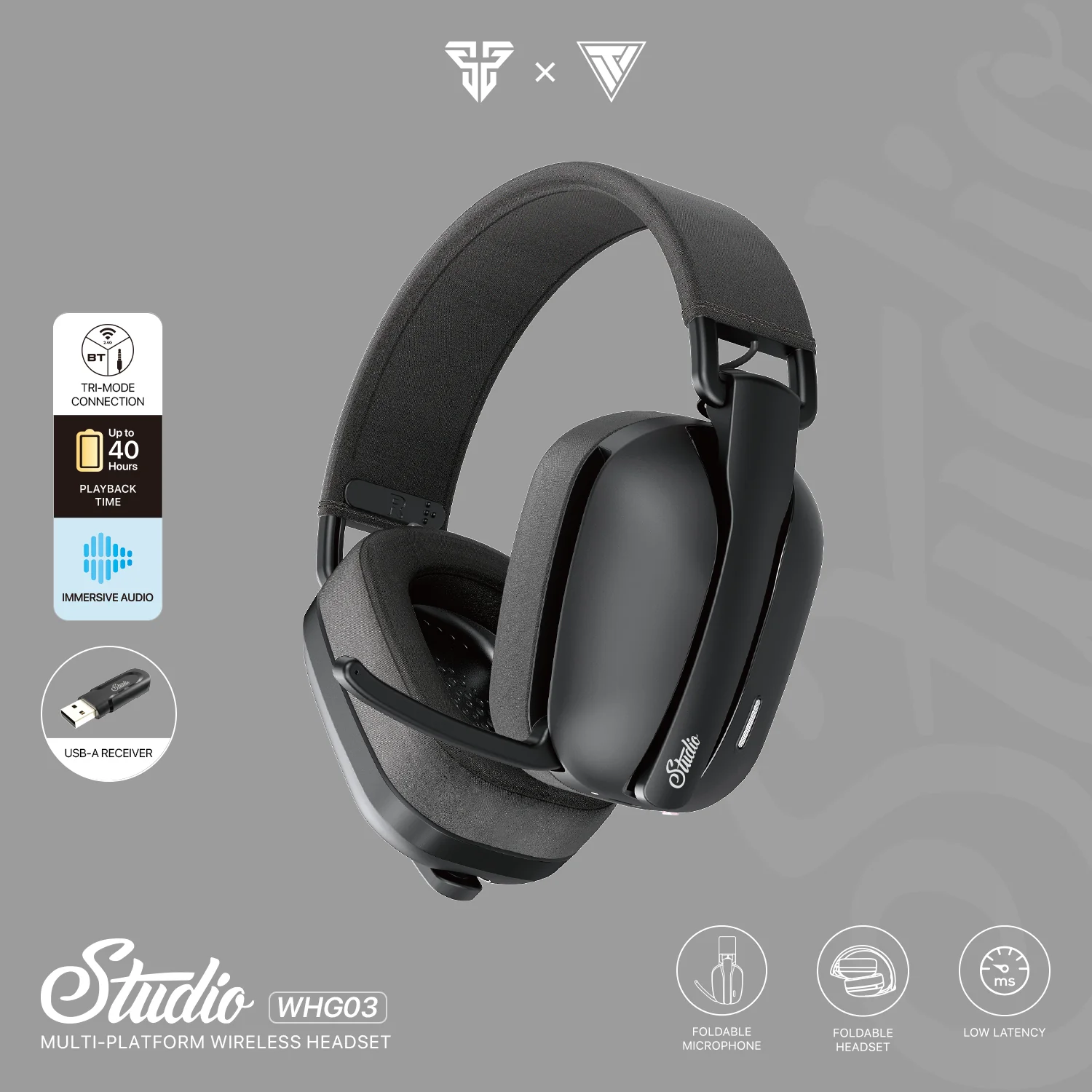Fantech Studio WHG03 Wireless Black Headset Fantech Studio WHG03 Wireless Black Headset